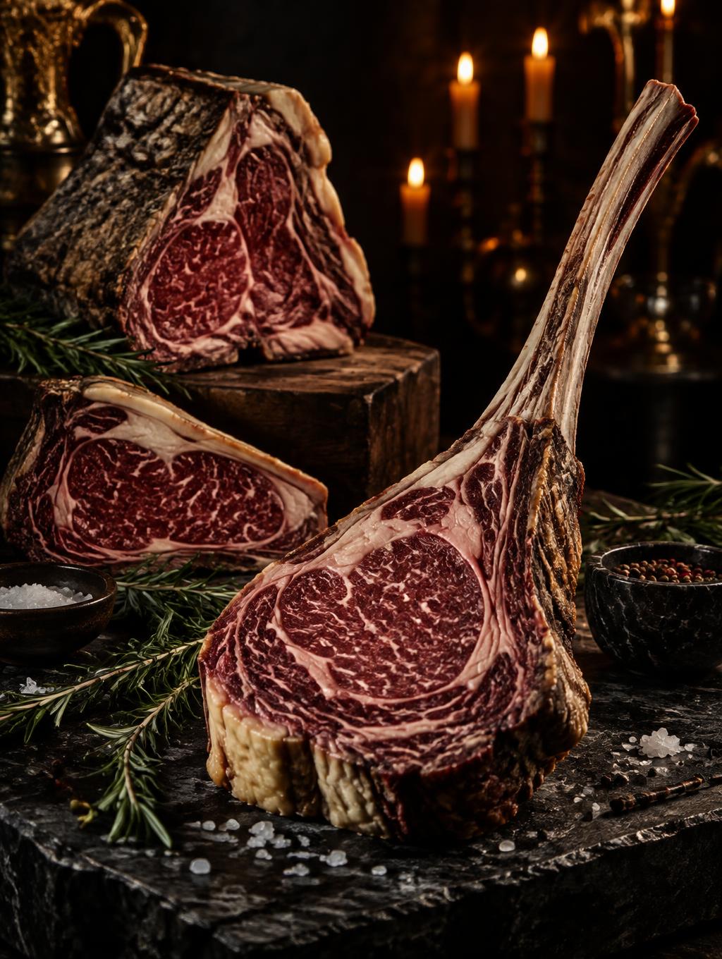 Tagli di carne premium frollata della macelleria e bistrot Carni d'Italia a Roma